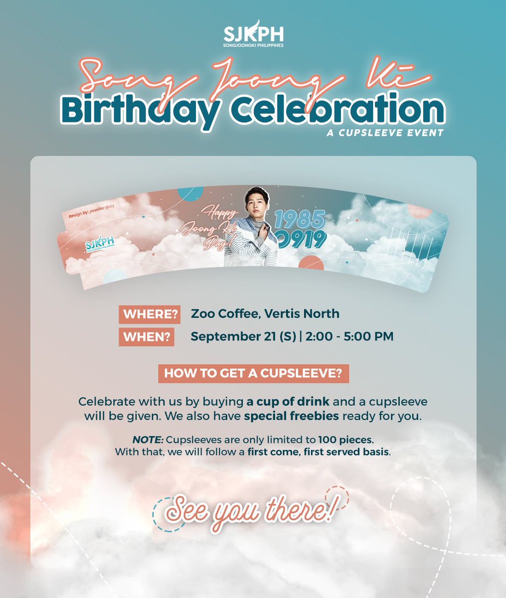 Rain or shine, we'll be there!

See you at the Zoo Coffee in Vertis North, 2F, go up the escalator via the H&amp;M side.