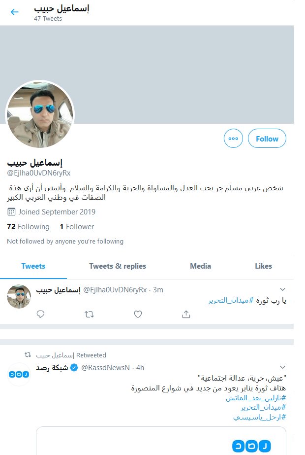 Operation Egypt tweet media