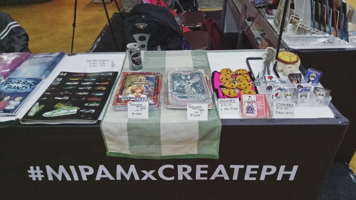 maounosekai's tweet photo. Today's the last day of #mipamxcreateph
Please visit our table for komiks, art, and more! 😁
Check out the event as well for all the amazing and interactive installation art! 💖
#mipamxcreateph2019 #komiketph #teamraket #MaouNoSekai https://t.co/pTK9LHUFhA