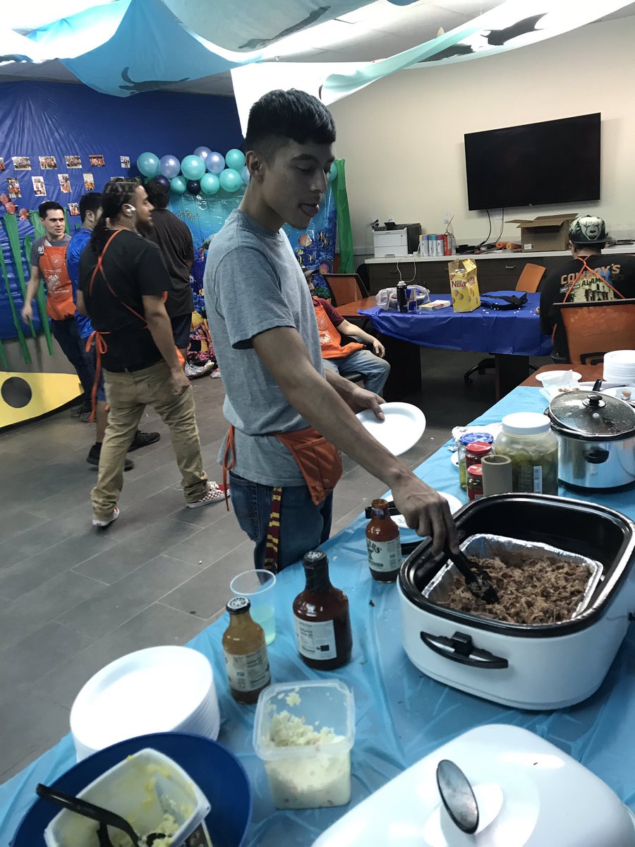 Thanking the freight team for their hard work.Success Sharing from under the sea. Thank you Louie for the brisket.