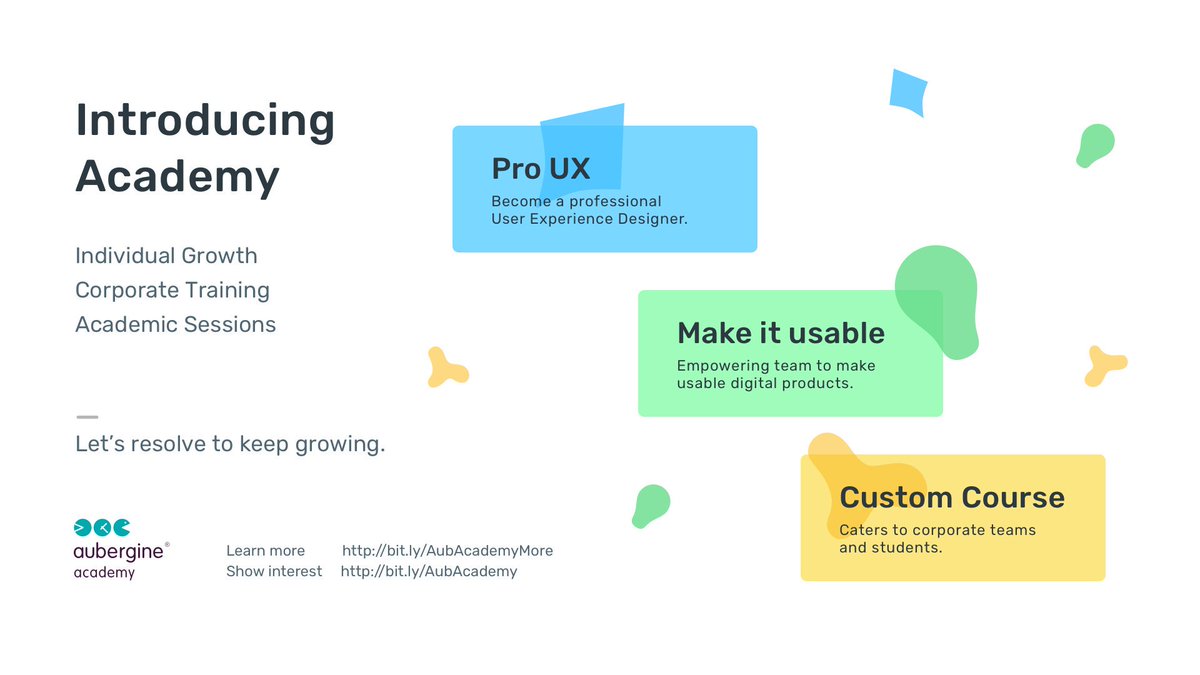 auberginetweets's tweet image. Aubergine Academy is a curious collection of our expert offerings, derived from years of industry experience. Learn more bit.ly/AubAcademyMore. Show your interest bit.ly/AubAcademy. #learnuxdesign #learnusability #proux #makeitusable #aubergineacademy #learndesign #design