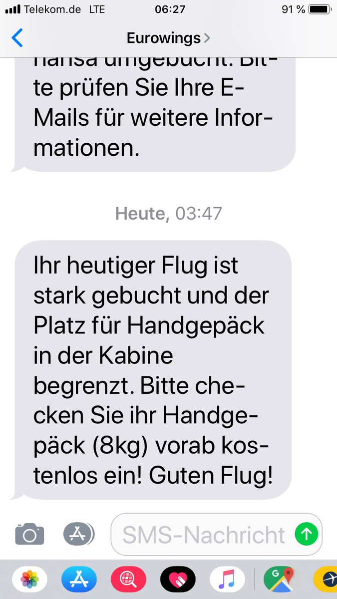 Loew's tweet photo. Hi, @eurowings Toll, dass Ihr gestern meinen Flug annulliert habt. Und mich dann um 3.47 Uhr mit dieser wichtigen Information weckt. Guten Morgen! https://t.co/OxUzSmpmVL