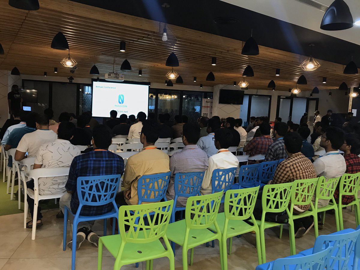 jassics's tweet image. Session started with the #nullhyd and i love the full house show that too on #SaturdayMorning @doy143in @nullhyd @0xmahesh @NahtnahS @vhssunny1 #securitylearning #weekendvibes #securitytalk