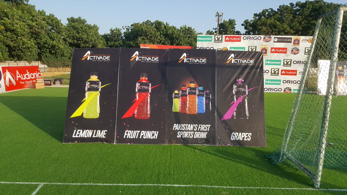 drinkactivade's tweet photo. Beverage partners for #F5Pak event by Origo Ltd.

#Pakistan #RoadToAfrica #football #fitness #karachi https://t.co/vo4x8YV7zr