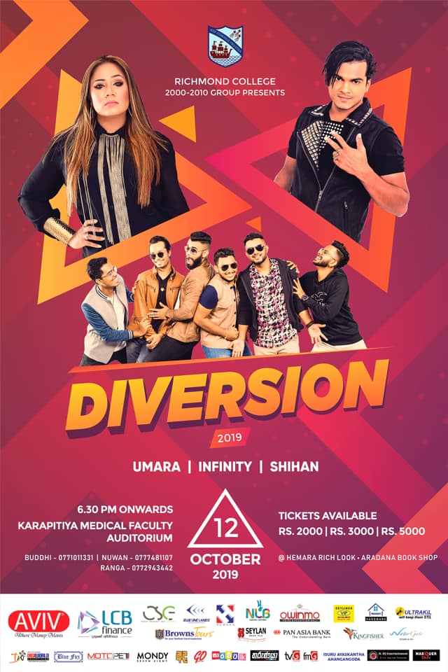 RCOBA0010's tweet photo. For the 9th time in succession, Richmond College 2000-2010 group proudly presents "Diversion’19"
Reserve your tickets now to witness the most glamorous evening of the year...!! https://t.co/3oEuxKf2UE