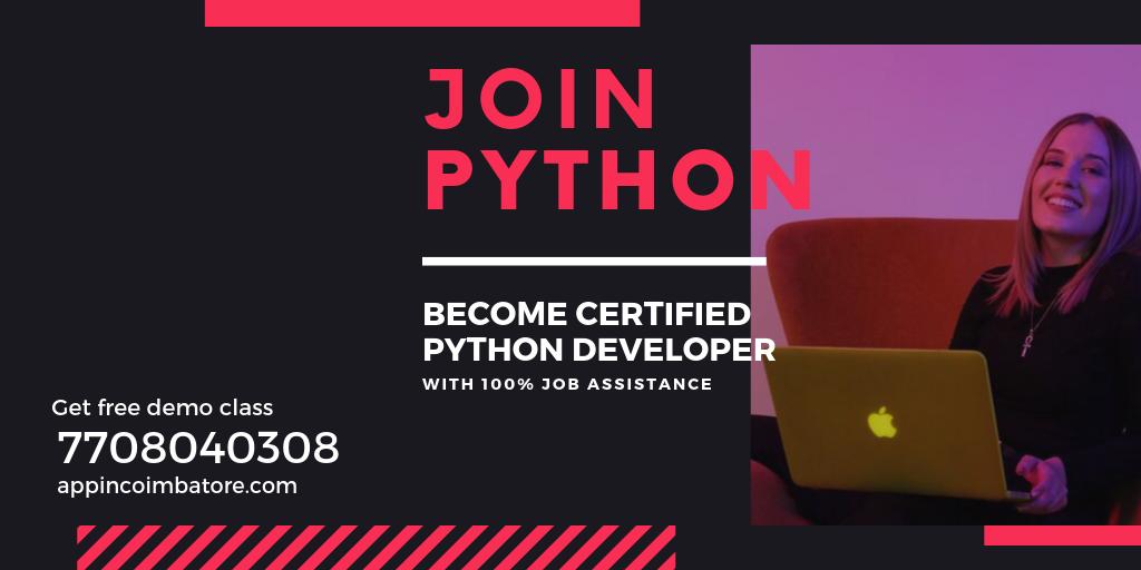 appincoimbatore's tweet image. Join Python. Become a Certified Python Developer. Learn from experienced professionals.
Get free demo class: 7708040308
Visit: appincoimbatore.com
#appincoimbatore #joinpython #pythontraining #pythontraininginstitute #pythoncourse #Python