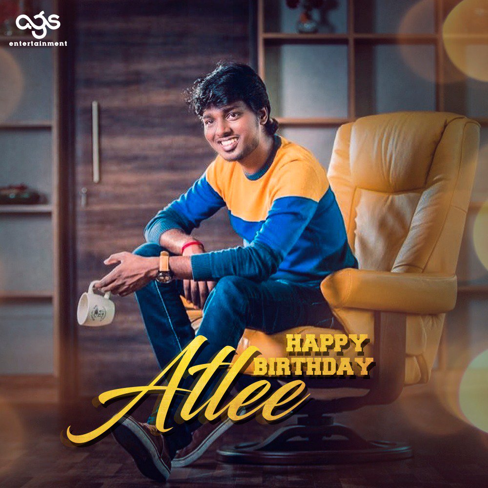 Ags_production's tweet photo. Happy Birthday to the Captain of our Team, Director @Atlee_dir! May this year be a verithanamaana one for you with people’s #Bigil all around!🥳 #HBDBigilAtlee https://t.co/nng7dfMfHP