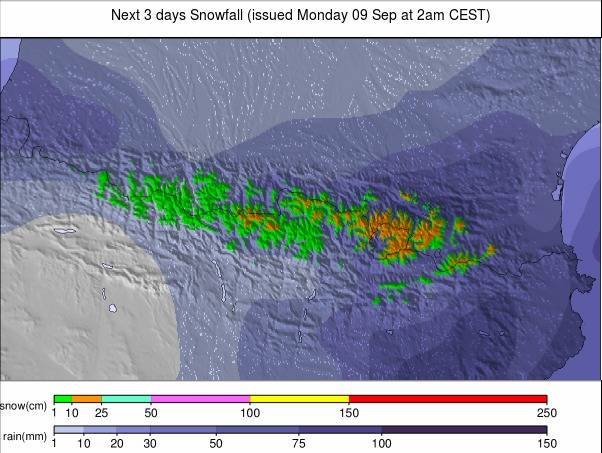 Holaaa!!! 👋🏻 Mañana martes podríamos tener las primeras nevadas en las montañas de Pirineos!!! ❄️❄️❄️😍🥰 Se acaba el verano y ya se empieza a oler la #temporada19_20!!! 😁⛷️🏂
#ganasdenieve #winteriscoming #infonieve
