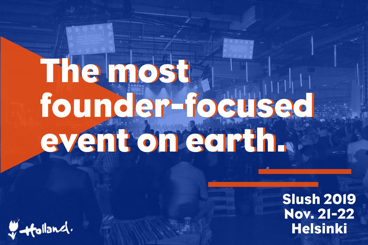 NLinFinland's tweet photo. STOP WAITING FOR HAPPY ACCIDENTS. Make unexpected connections, get inspired and help scale your business at #Slush19. Join the mission to Helsinki on Nov 21–22, 2019. Apply here and find out more: https://t.co/KpLsdpuYCF  
@TechLeapNL @RVO_Nederland @CeesBansema #techleaplounge https://t.co/9eeQQyQIEw