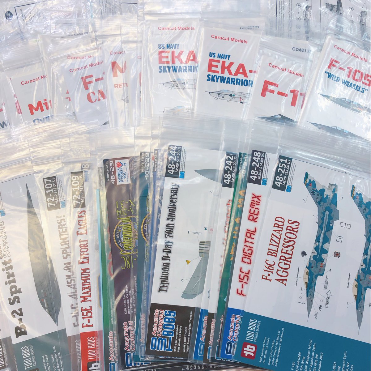 HobbylandOsaka's tweet photo. デカールいろいろ再入荷しています！
#プラモデル 
#デカール 
#飛行機 
#スケールモデル 
#begemot
#caracalmodels
#twobobs https://t.co/HHXFbFt0QL