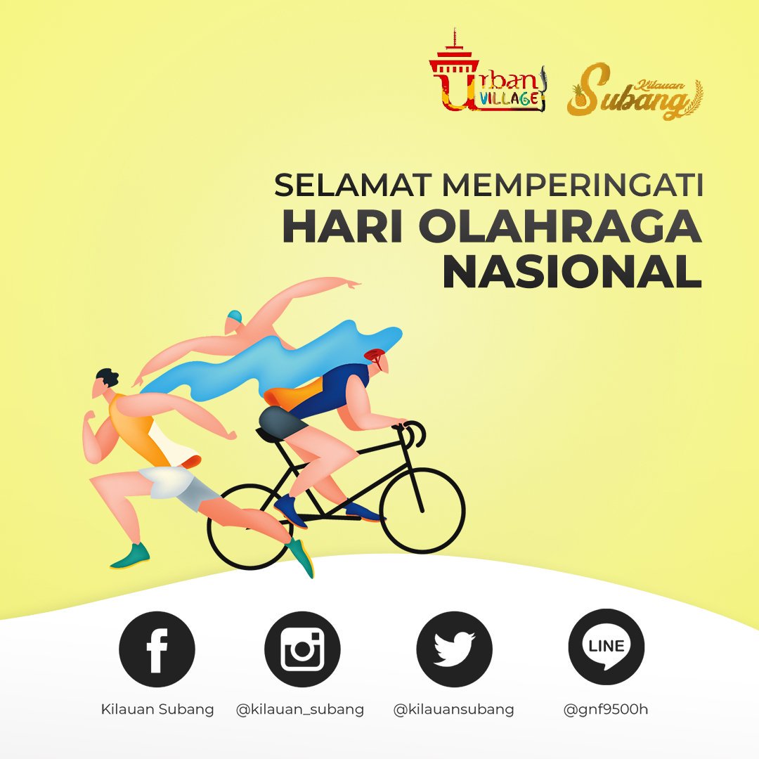 kilauansubang's tweet photo. Sampurasun Kilauanizen✨🍍

Kami segenap keluarga besar Kilauan Subang mengucapkan "Selamat Hari Olahraga Nasional" untuk seluruh masyarakat hebat di Indonesia.

Mari, jadikan olahraga budaya yang akan selalu ada di Indonesia! https://t.co/Z48ktOfHFi