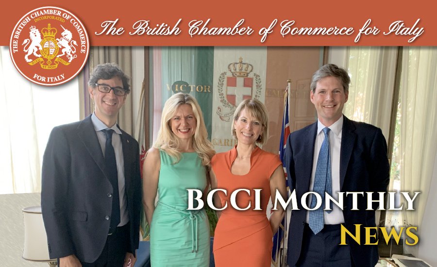 BritChamItaly's tweet photo. #BCCIMonthlyNews September 2019 out now! Events, news and much more
➡️https://t.co/se8Oq171UX
#BCCICommunity #InnovationBCCI #BCCILunch #BrexitBCCI #BCCINextGen https://t.co/qbu7HCAugc