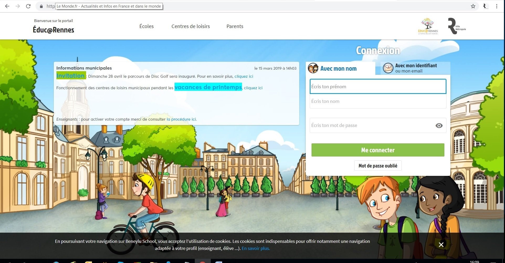 Https Beneylu Com Ent Os Fr Login