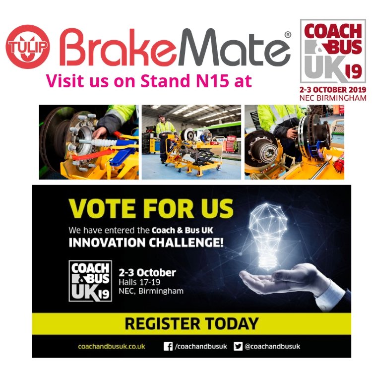 BrakeMateUK's tweet photo. BrakeMate® has been entered into the Innovation Challenge @coachandbusuk on October 2nd and 3rd. Come to stand N15 to see how this amazing product can help you to protect your staff from injury &amp; save you time &amp; money. Vote for us! #BrakeMate #coachandbusuk #InnovationChallenge https://t.co/jg4SW7UW0X