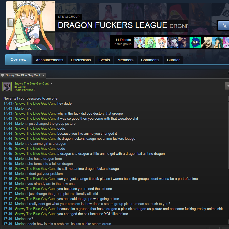 MarlonVids's tweet photo. Throwback to when i gained ownership of some furry steam group and turned it into an anime group. https://t.co/Vo6JZMv3sX