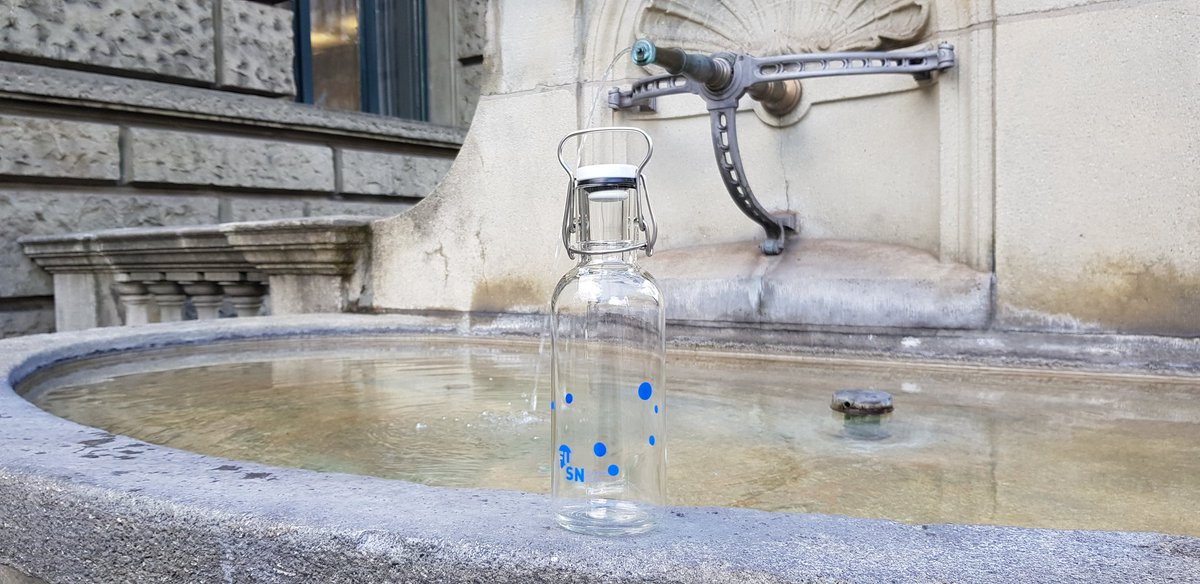 EUSNConference's tweet photo. #EUSN2019 is PET-free. You can refill your #eusn2019 bottle at the registration desk, outside the ETH building or at one of about 300 drinking water fountains in #Zurich. 
#fillmebottle https://t.co/lQqycfCdiy