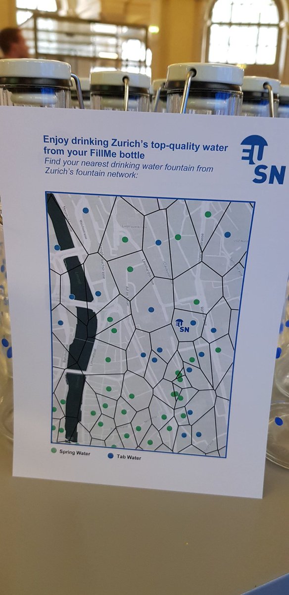 EUSNConference's tweet photo. #EUSN2019 is PET-free. You can refill your #eusn2019 bottle at the registration desk, outside the ETH building or at one of about 300 drinking water fountains in #Zurich. 
#fillmebottle https://t.co/lQqycfCdiy