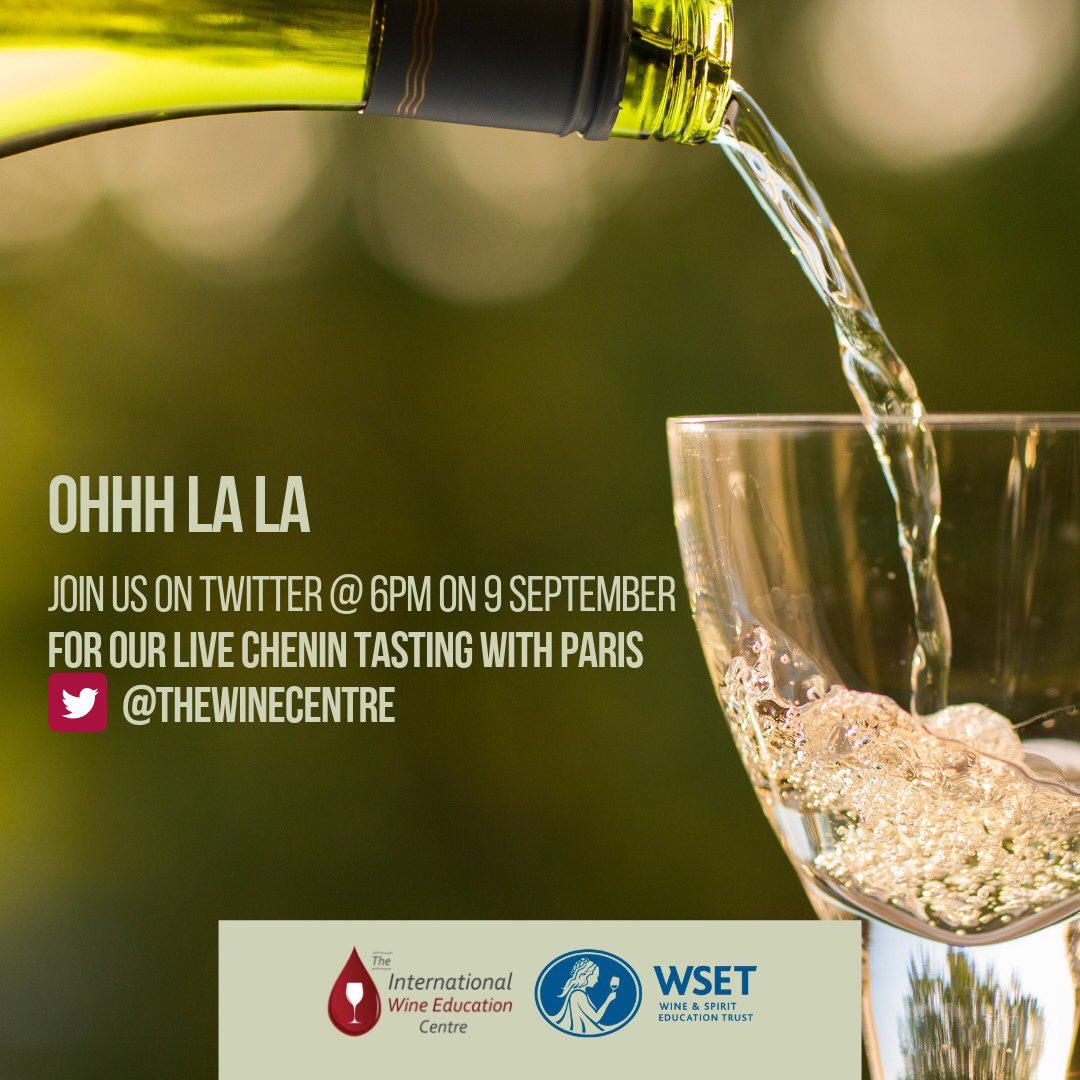 TheWineCentre's tweet photo. Join us on Twitter tonight at 6pm for a LIVE #Chenin tasting with our Parisian counterparts! @wineeduweek @WSETglobal #drinkbetter #wewlaunch #DrinkChenin @CheninBlancSA #IWEC #WSET #winetasting #cheninblanc https://t.co/ijc6uKbkwA
