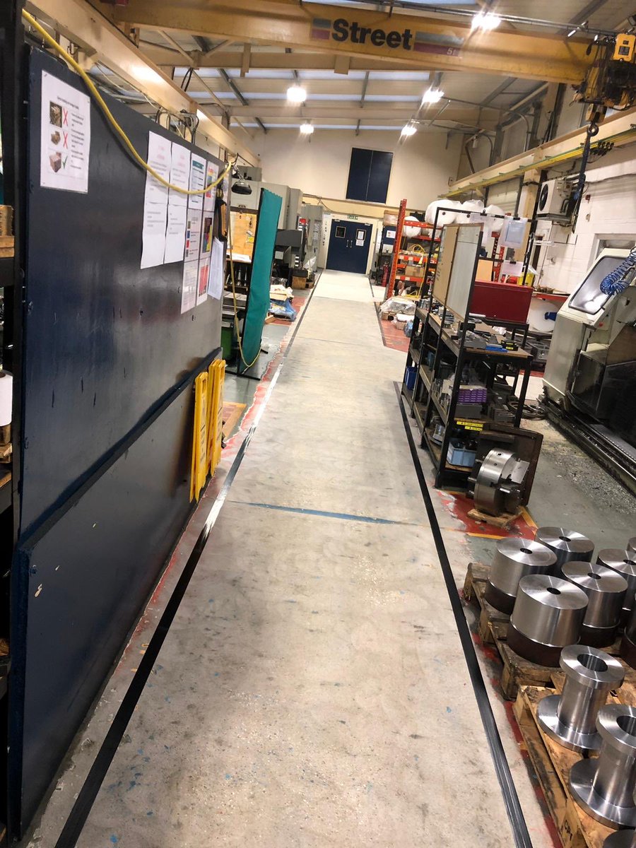 SignatureResin's tweet photo. Local project in our home town #Halifax at an #engineering works where the existing walkways were worn and flaking. We installed a #highbuild #epoxycoating with #demarcationlines. If your workspace needs brightening up please give us a call for a free quote and site survey. https://t.co/nC1NWAyQNO