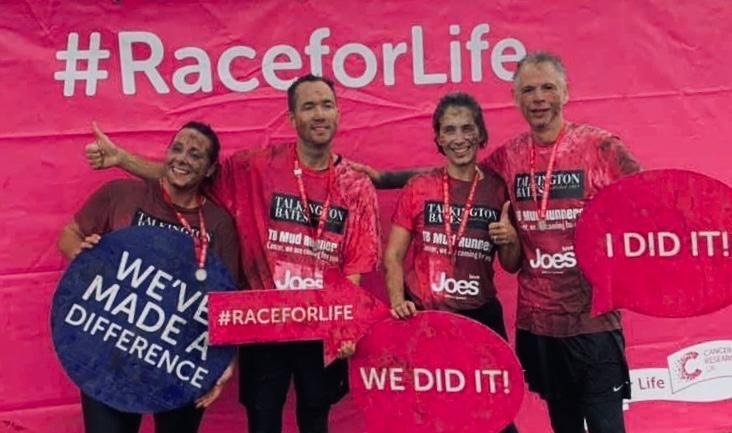 Well done to our wonderful TB Mud Runners who smashed the 5k Pretty Muddy run on Saturday! 

Sammy, Jamie, Helene and Paul have beaten their target and already raised £1696 for <a href="/CR_UK/">Cancer Research UK</a>

Thank you to everyone who has sponsored this truly amazing cause: fundraise.cancerresearchuk.org/team/team-tb-p…