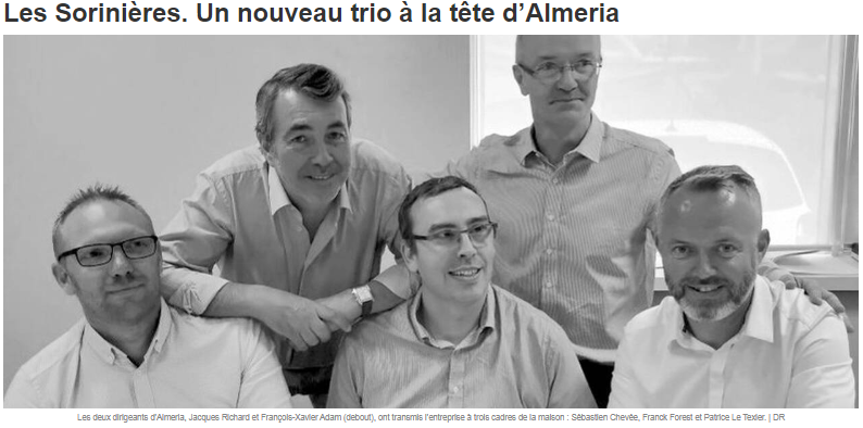 Ce matin #Almeria a eu la belle surprise d'avoir un article consacré dans le #OuestFrance. 

Cliquez ici pour en savoir plus > bit.ly/2kpLiXz

#Onparledenous #Presse #OuestFrance #AlmeriaSolutionsInformatiques #Succession #Associés #LesSorinières