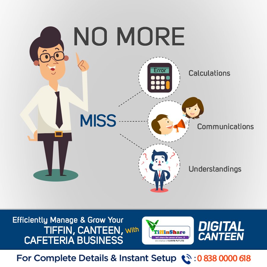 SARFB2's tweet photo. Now no more
👉Missed/Proxy Entries
👉Human Dependency
👉&amp; Loss of Revenue

Get complete control of your Tiffin Service, Cafeteria, or Food Court business with Tiffinshare – #DigitalCanteen. For complete details &amp; instant download ☎️: 0 838 0000 618 https://t.co/iMq3QbvRBv