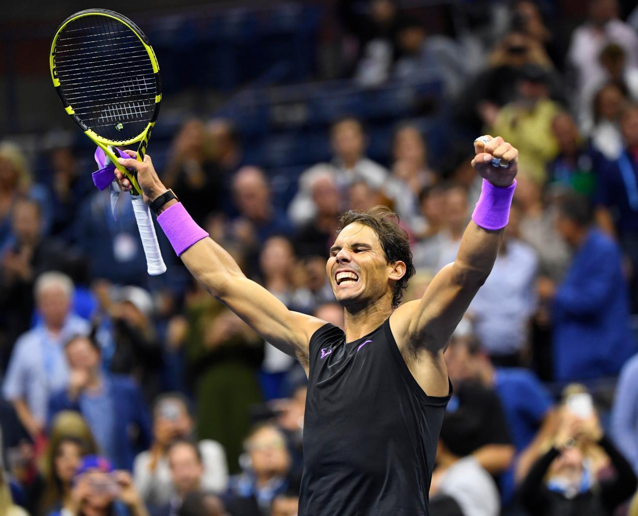 Rafael Nadal celebra su victoria en el US Open.