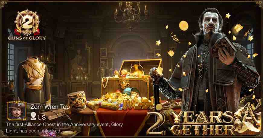 Reddywing's tweet photo. [Hot Event] Celebrate 2nd Anniversary with Guns of Glory! https://t.co/es61CnrReS https://t.co/FhShU4QUmc
