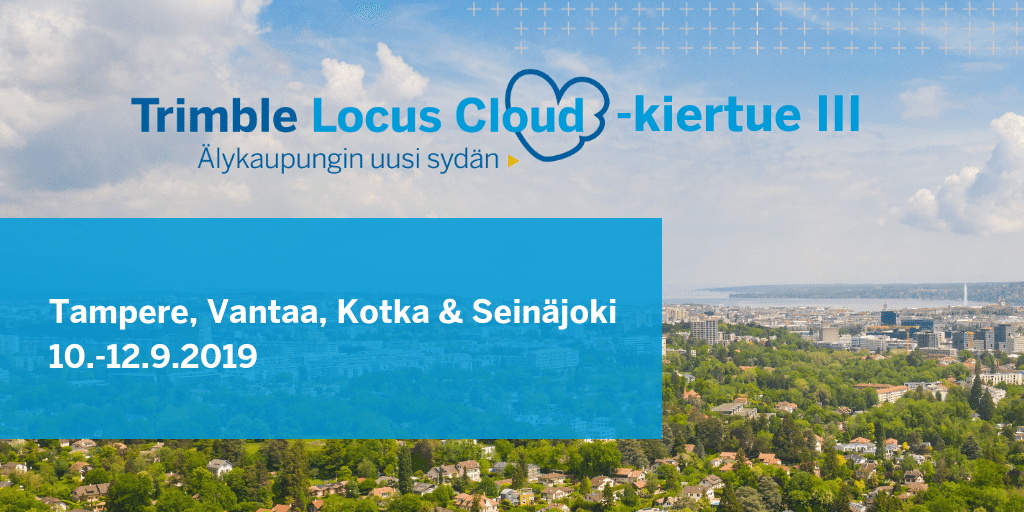 TrimbleJulkisha's tweet photo. Trimble Locus Cloud -kiertue on jälleen lähtökuopissaan. Tällä viikolla suuntana #Vantaa, #Tampere, #Kotka ja #Seinäjoki. Pian tavataan! 

#kaupunkimalli #paikkatieto #trimblelocus #3D #kantakartastakaupunkimalli https://t.co/YiMze5LLZj
