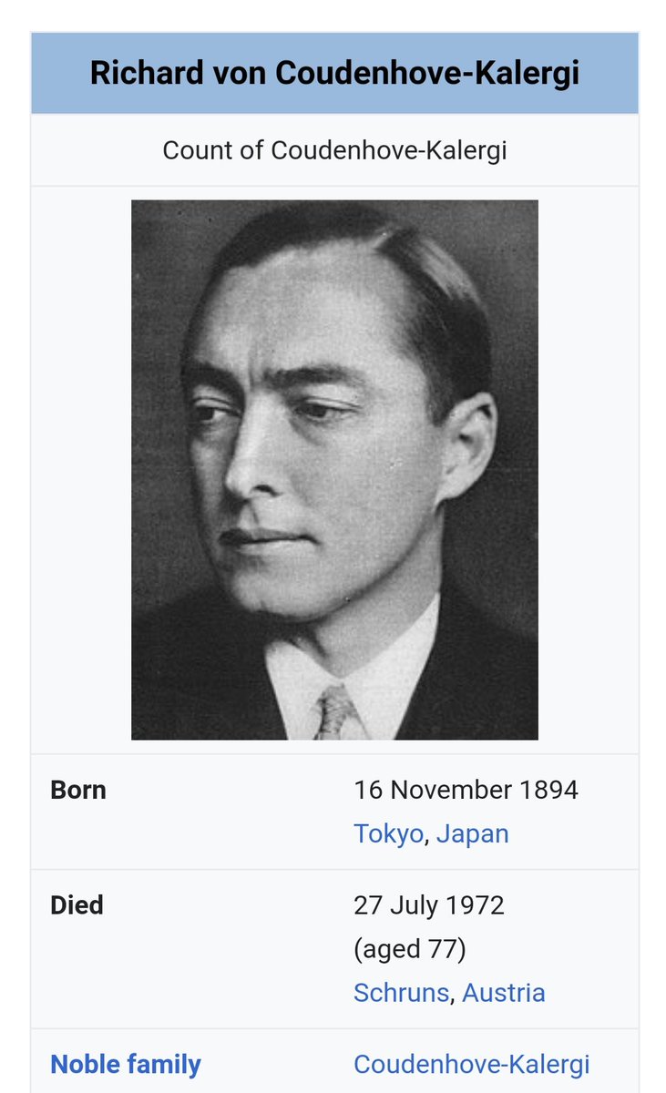 22) Count Richard von Coudenhove-Kalergi was a Austrian-Japanese politician and philosopher. He is considered to be the father of the Pan-European Union, which was a precursor of the European Union.