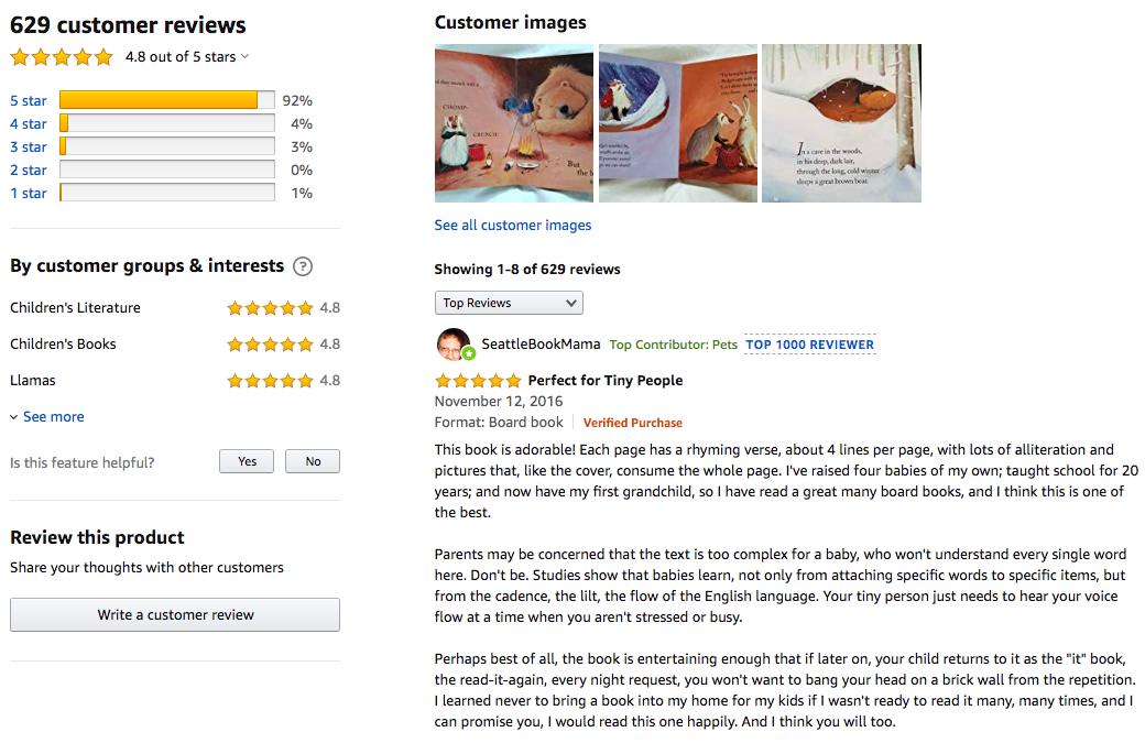 ReviewMeta's tweet photo. Why does this "Anti-snoring chin strap" have reviews from a kid's book about a snoring bear?  Why can ReviewMeta automatically detect and #StopReviewHijacking but Amazon allows this fraud to continue? https://t.co/2qeYvVjK2w