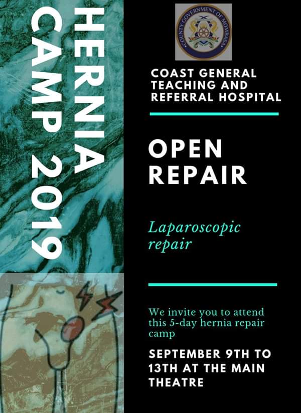 If you know pass the message to another and let's help one another.#HerniaCamp #OpenRepair #AfyaMashinani