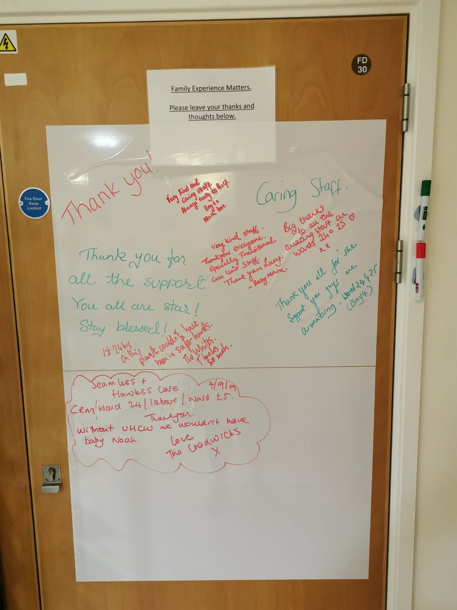 RuthGoalby's tweet photo. So proud of the feedback we receive! Our new Family Experience Matters board - women and their families can leave 'Thanks and Thoughts' about the care they have received at @nhsuhcw. #Proud #UHCW #Feedback #Maternitycare #PatientExperience @talbot_alison @Gaynora @sharongouldinga https://t.co/GCgM2YuJDs