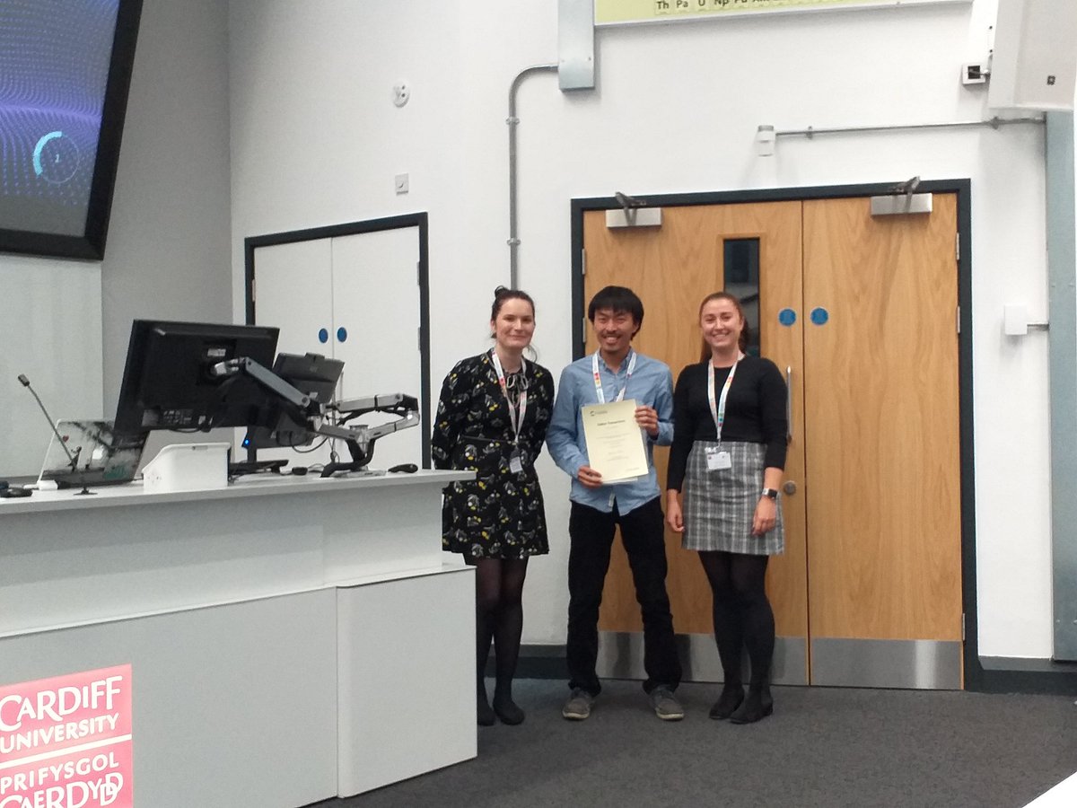 DYME2019's tweet photo. Congratulations to our #DYME2019 prize winners sponsored by @RoySocChem @DaltonTrans 🏅🏆 Oral prizes: Francis Lam and Sanita Tailor
Poster prizes: @koriandrea and Timothy Boyd https://t.co/YBo7QxQT6m