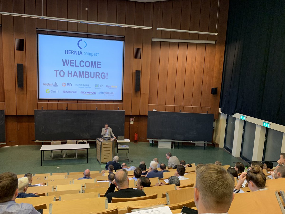 Herniadoc's tweet photo. Start of the famous annual Hernia Compact course in UKE,as Pre-Courses available at #EHS2019 @EhsHamburg .
46 surgeons from 25+ countries!
Thanks to Professors @WolfgangReinpo1 @HenningNiebuhr @rfortelny Ralph Lorenz, Berne Stechemesser, Franz Mayer for making this happen. https://t.co/v20GyTF916