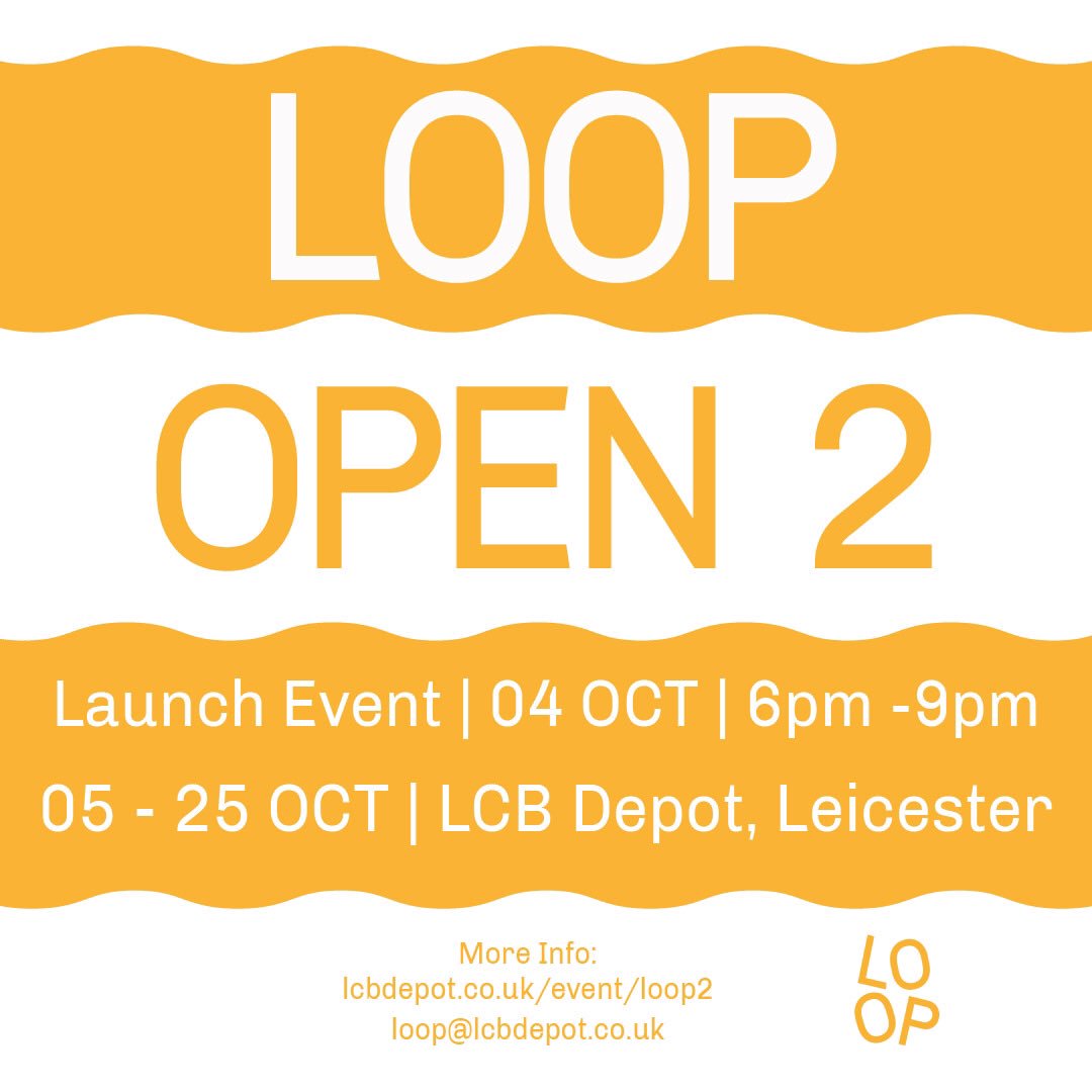 LOOP Open Two, launch’s on the 4th Oct 6-9pm <a href="/lcbdepot/">LCB Depot</a> come and take a look at the fantastic work. Thank you to everyone involved! 👍🏼✏️🍻