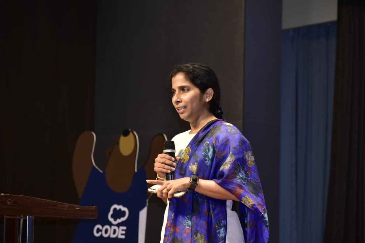 Salesforce Day at Deloitte Hyderabad, Key note address by Vidhya!  <a href="/SFBLRMani/">ManiKumar</a> <a href="/AnkurRuparelia/">Ankur Ruparelia</a> <a href="/MotwaniManishP/">Manish Motwani</a> <a href="/GaganPaliwal11/">Gagan Paliwal</a>