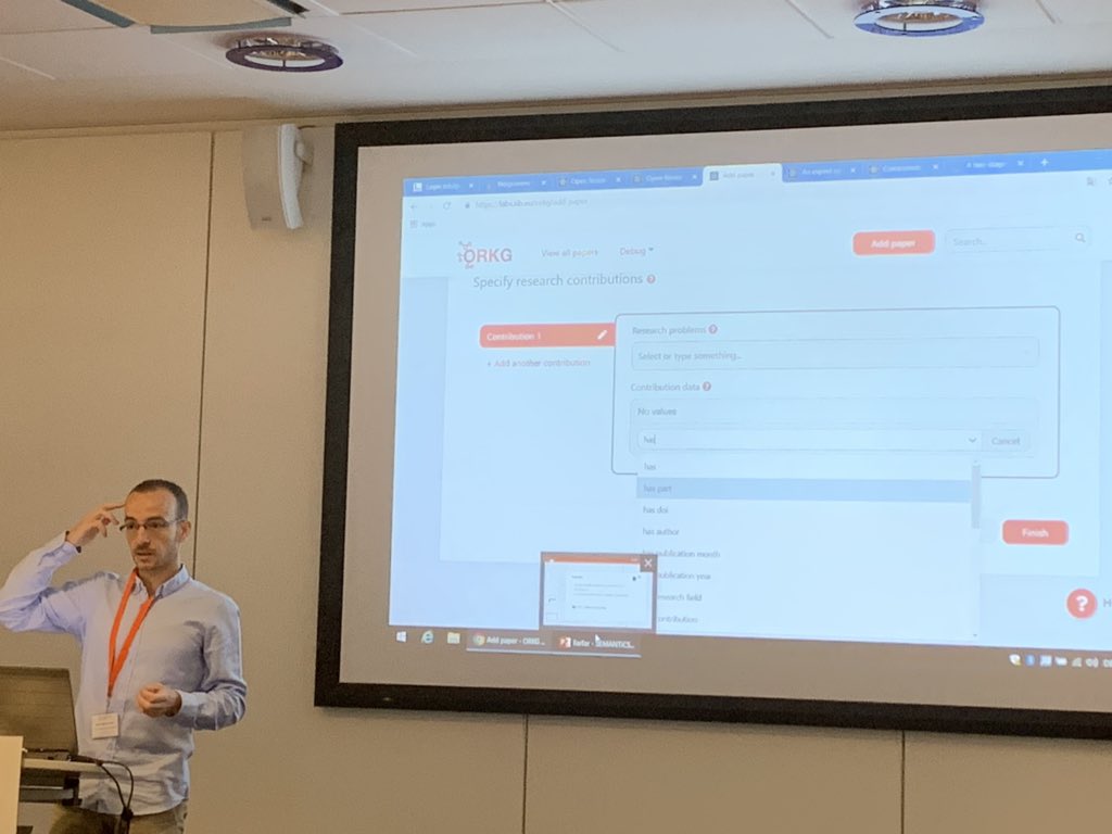 flandqvist's tweet image. #semantics2019 #orkg #knowledgegraph