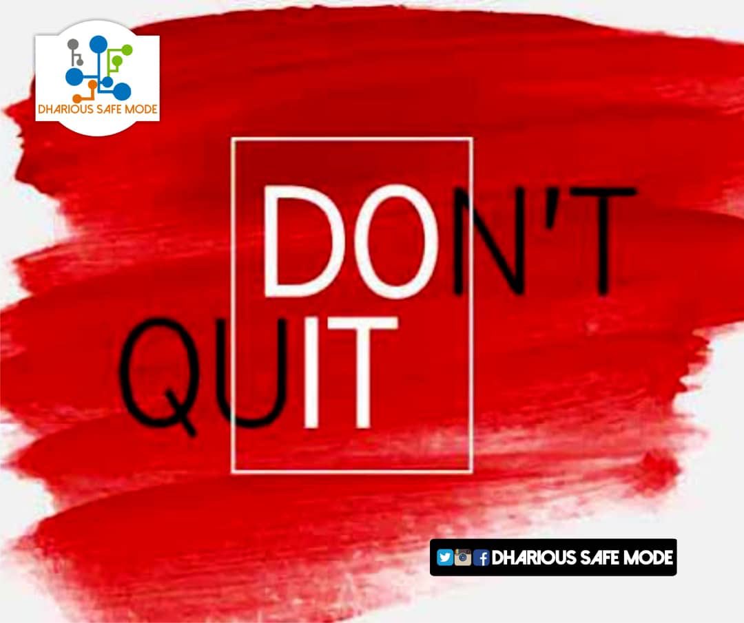 dhariousafemode's tweet photo. Never ever stop believing in yourself. You are born to make it BIG!
“Don’t Quit Do It”
#happaymonday #don’tquitdoit #motivateyourself #DhariousSafeMode https://t.co/jJh7Quj8dZ