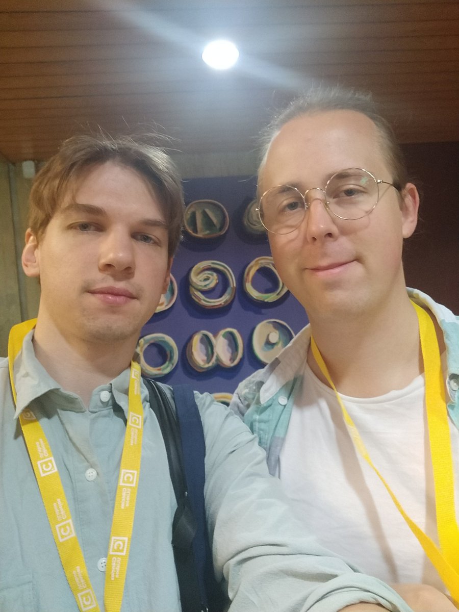 jonasnoelle's tweet image. We just met at #Protolang6. Me on the right.