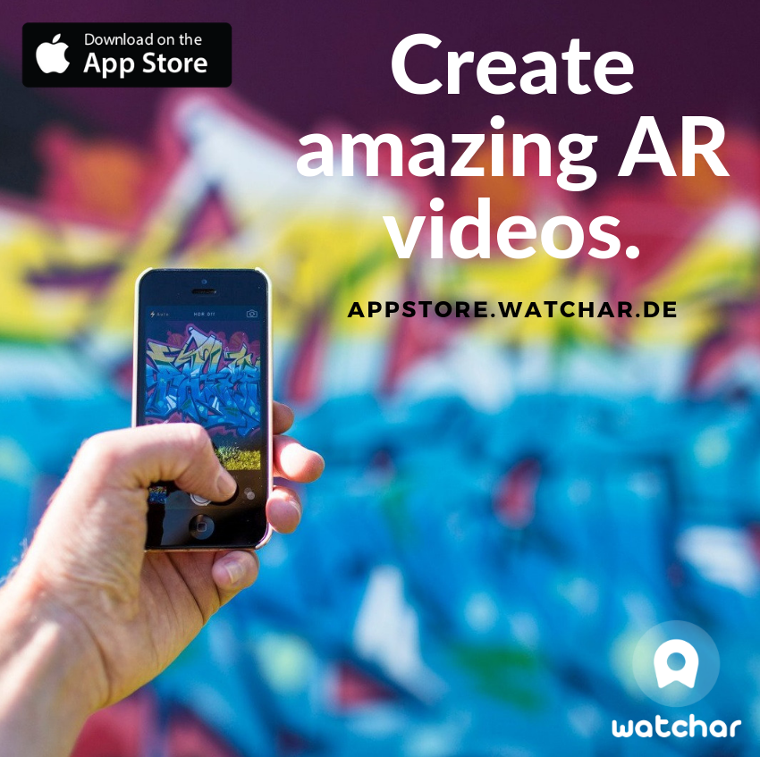watcharofficial's tweet photo. ✨Our new augmented reality app is now available for free in the App Store. 
Download the app now. 🙌
➡️https://t.co/UHBWlRE0Ln 
Record AR videos and share them with friends or family.💙Have fun!🥳 #AugmentedReality #ios #app #watcharapp #storytelling #visually #available #create https://t.co/ZdE6HY1xZF