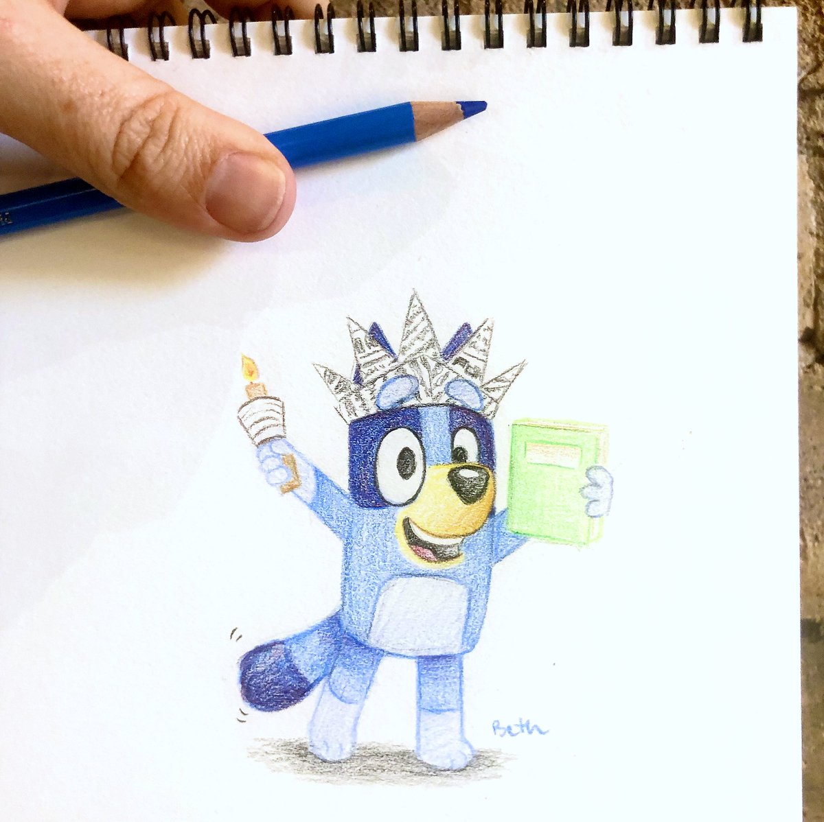 Daley_Pearson's tweet photo. Our animated series Bluey starts on @Disney today! 🐶 The show’s about a family of Blue Heelers
living in Brisbane, Australia. It’s had 100 million views at home in AUS and starts today on @DisneyJunior 📺 ❤️ you to RT to share Bluey with the beautiful people of 🇺🇸 #bluey 💙🇦🇺🦴 https://t.co/rXnyDxEaEt