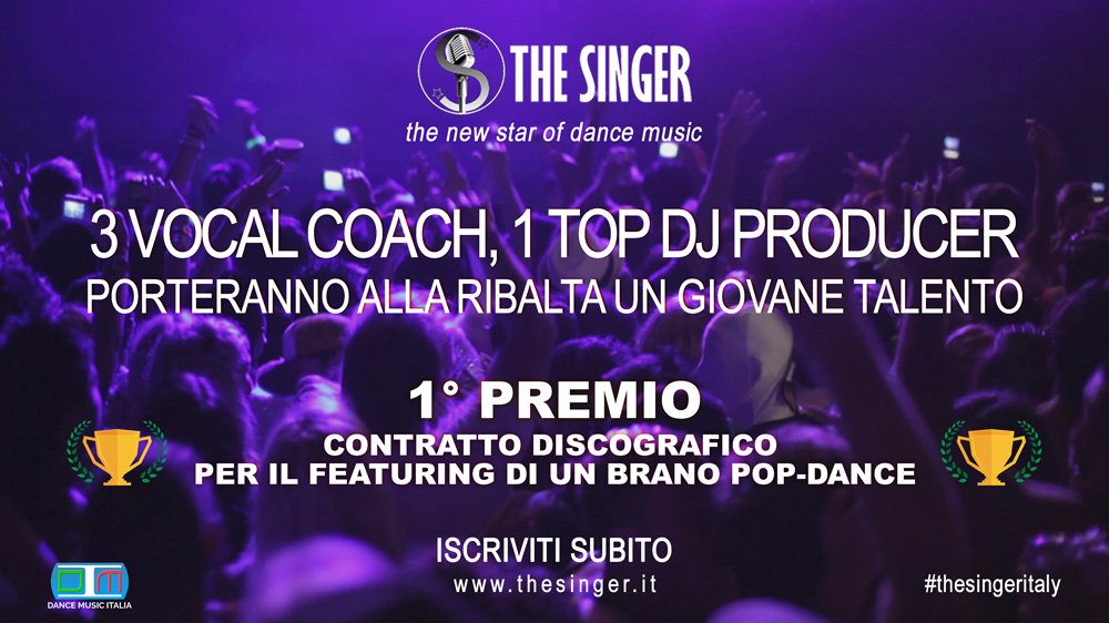 assDMI's tweet photo. E' partito il primo contest musicale NAZIONALE dedicato alla musica Pop-Dance: THE SINGER
Iscriviti subito su https://t.co/euGcJO5aUw 
#thesingeritaly
P.S. Passaparola 😉 https://t.co/VUj5ijSeRc