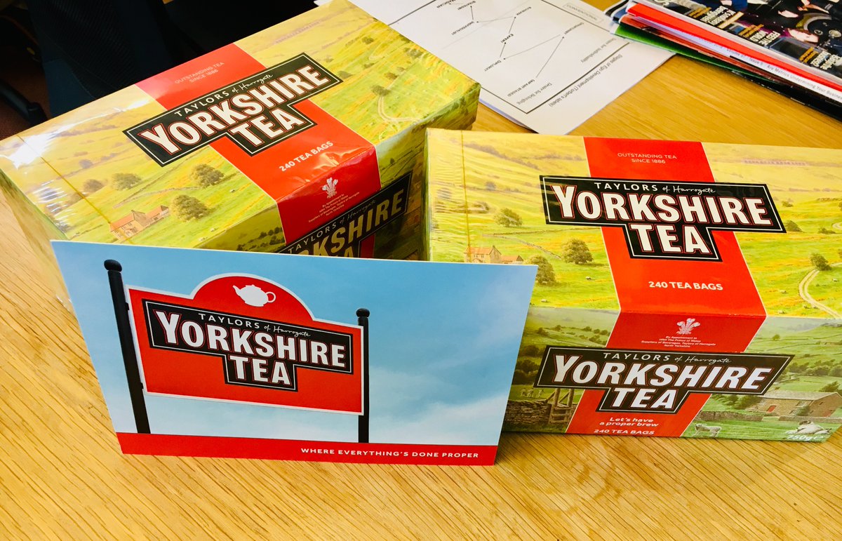 Thank you <a href="/YorkshireTea/">Yorkshire Tea</a> for our complimentary tea bags, what great customer service. We're looking forward to a right proper brew! 😀☕️