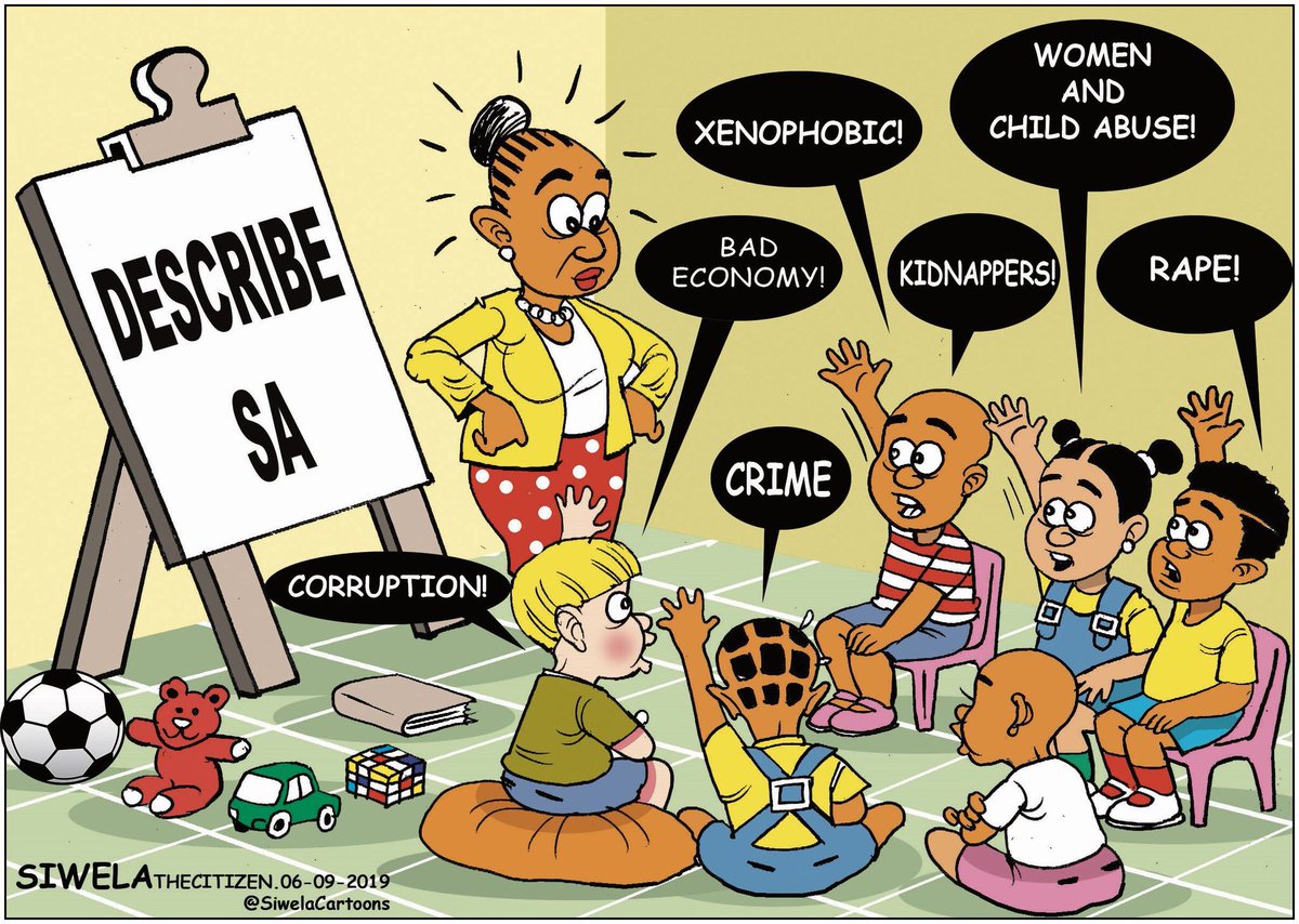 africartoons's tweet photo. #Xenophobia and #Femicide in South Africa, addressed in these cartoons by #DavAndrew, @MarkWiggettToon, @SiwelaCartoons and #Qaps. https://t.co/pN46vWh2ar