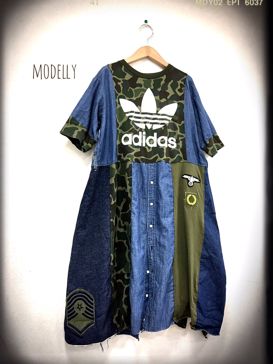 Kaya Select Remake على تويتر Modelly Remake Adidas Military Denim カッコイイのがお好きな人に 秋物新作 リメイクワンピース Adidasremake メンズ秋物 古着 古着屋 イラスト 絵描きさんと繫がりたい イラスト好きな人と繋がりたい 中野