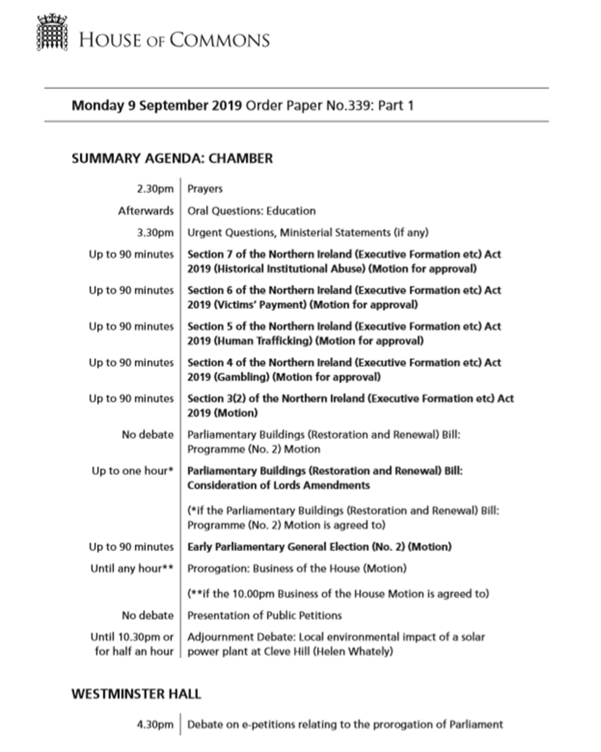 Uk House Of Commons On Twitter Business In The Chamber Will Start At 2 30pm Find Details Of Today S Scheduled Business In The Orderpaper Https T Co So5j5ytl1j Https T Co Ozo8tldkyz Twitter