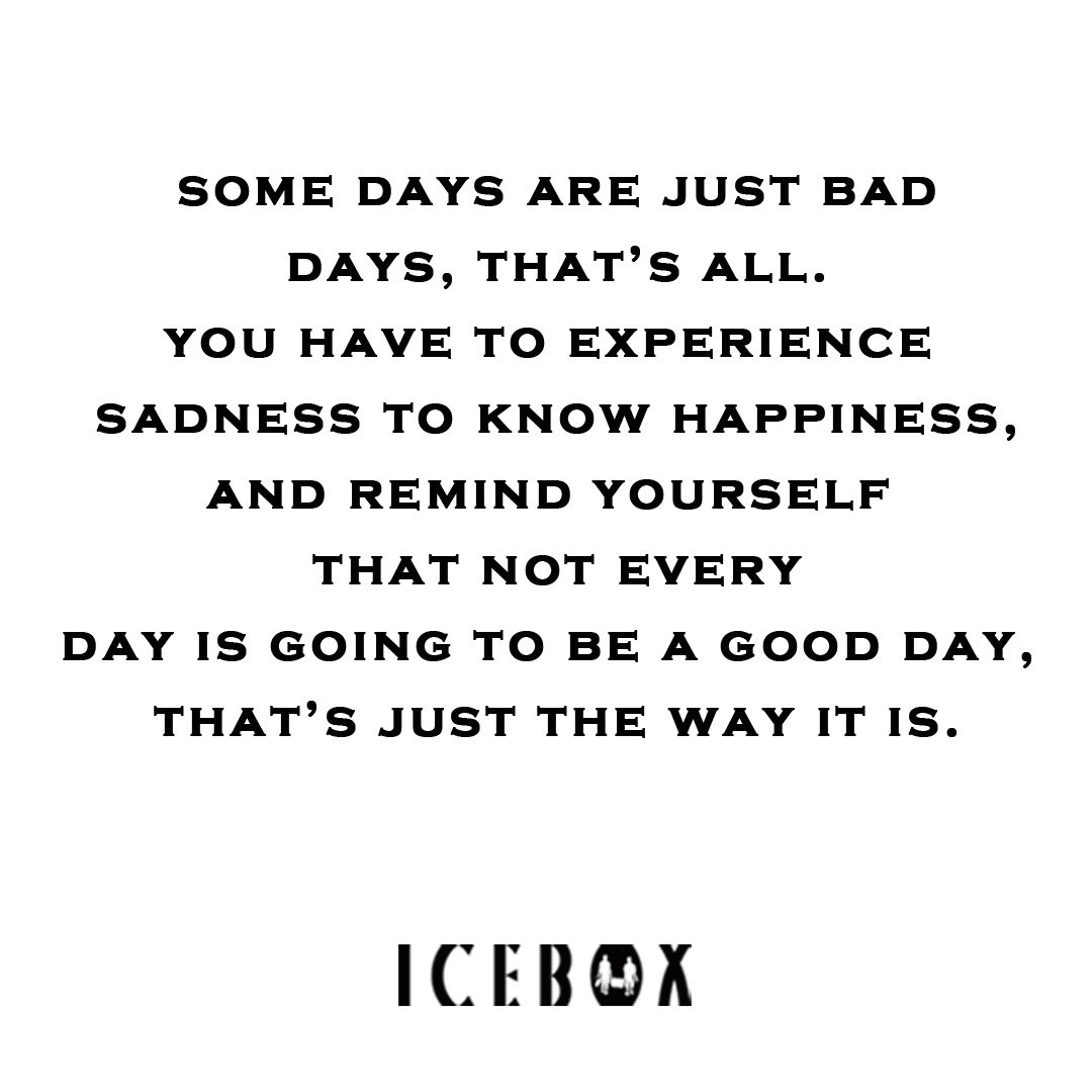 IceBoxEnt's tweet photo. A bad day isn't a bad life. Get up, dust yourself off and start again 😌 #motivationmonday #iceboxent #perspective #iceboxentainment #onepumpisneverenough https://t.co/aLgy0RZPLH