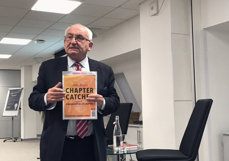 johnbirdswords's tweet photo. We're bringing @ChapterCatcher to @BAbooksellers #BA19 conference because we're all about getting people into bookshops - I love the doors that #ChapterCatcher opens for reading in the community; in our prisons, our schools, our high streets - and our hearts https://t.co/KkyV34V3sN