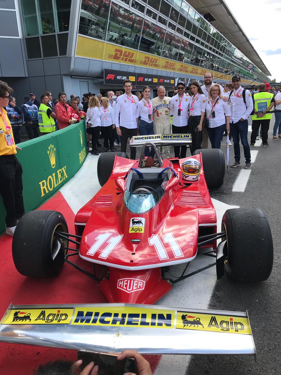 HugoScheckter's tweet image. Incredible weekend celebrating @JScheckter’s 40th World Championship anniversary at the #ItalianGP in Monza, made much more special by all 6 of us kids being there! #F1 Photos by @MSI_Images